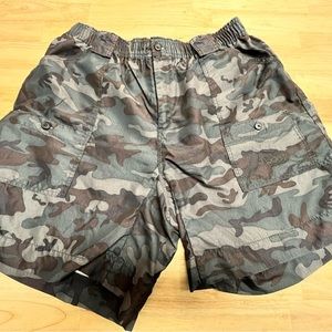 AFTCO Original Mens Fishing Shorts Long (M01L). Camo